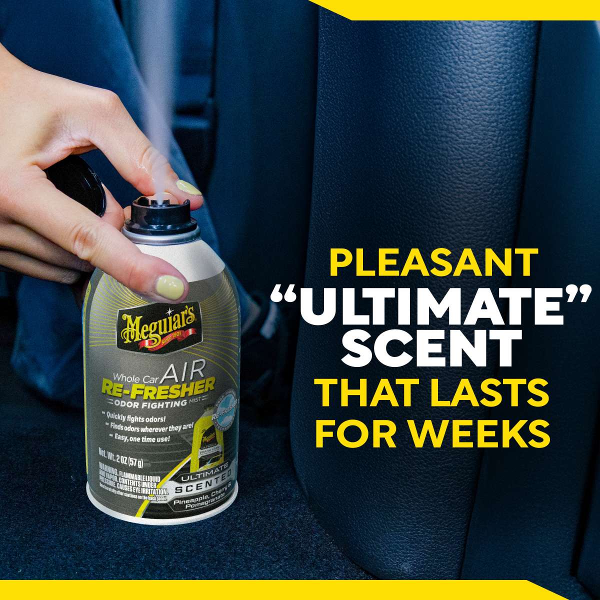  Meguiar's Whole Car Air Re-Fresher Odor Eliminator - Ultimate Scentedl